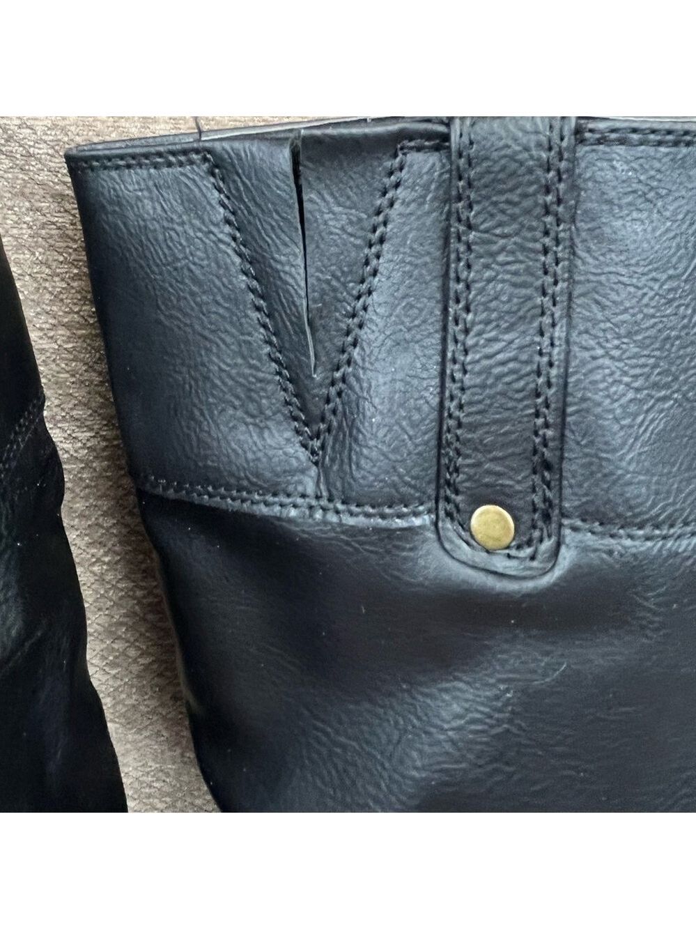 Rampage Matangi Black Smith Women’s Faux Leather Boots size 7. New in Box - Picture 7 of 14